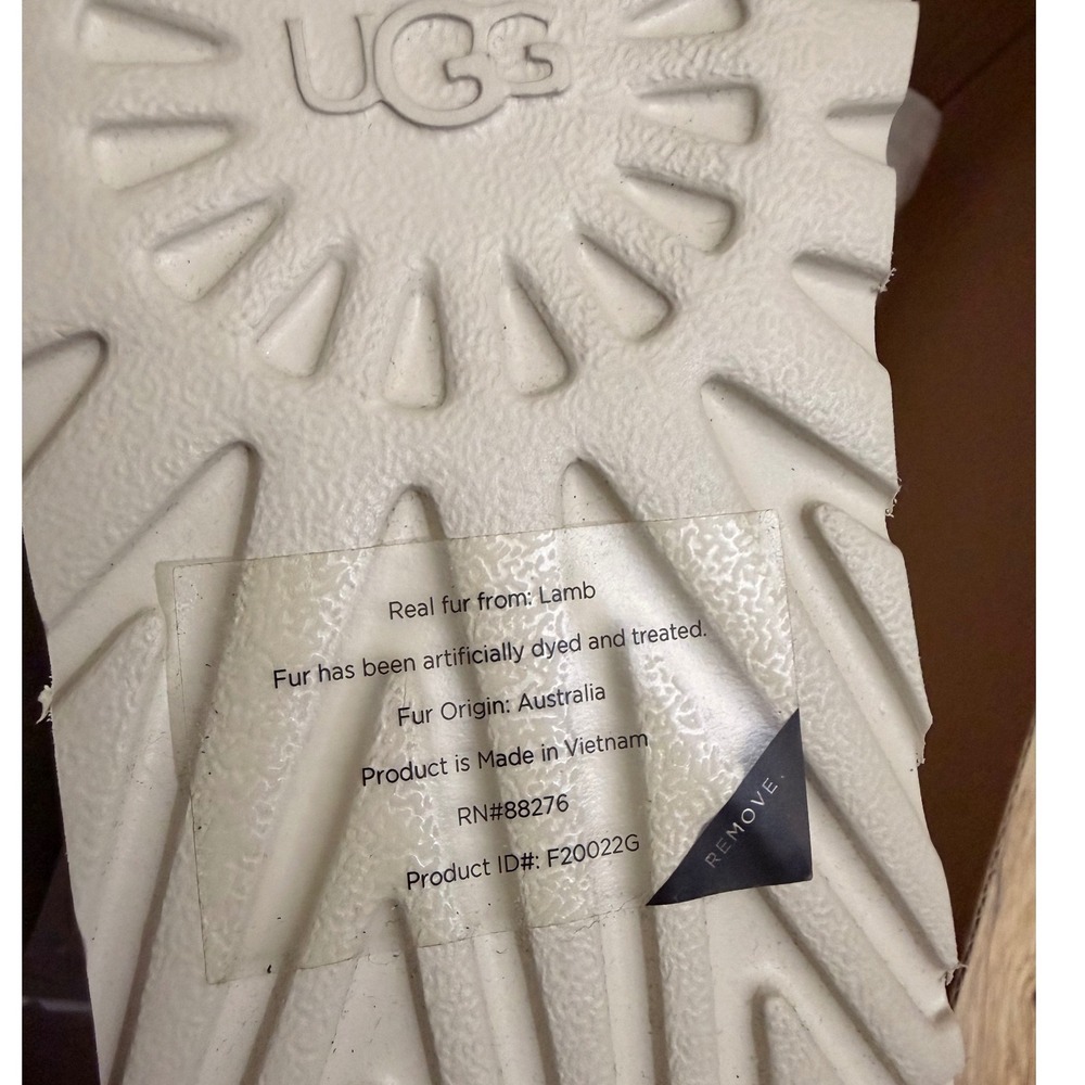 UGG Classic Mini Alpine Lace Boots Sand Suede Sheepskin 1130558 Womens 11 - Picture 10 of 16